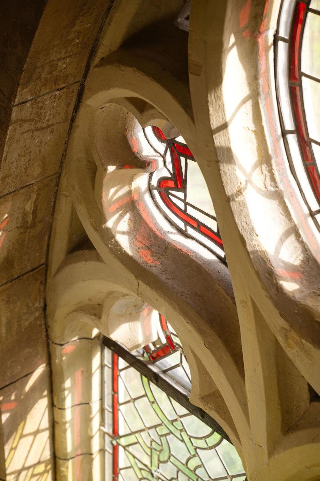 크루이쉐렌호텔 마스트리흐트 외부 사진 The stained glass windows